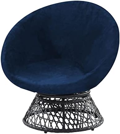 Velvet Papasan Chair Cover Slipcover - Stretch Fit for 37-48 Inch Chairs