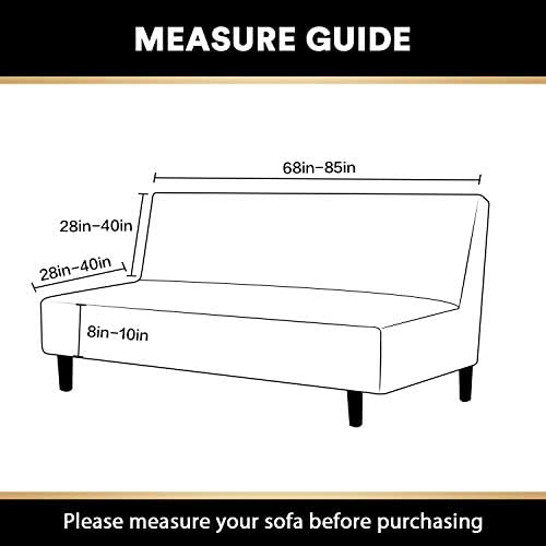 PrinceDeco Stretch Futon Slipcover with Elastic Design