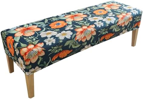 FORCHEER Velvet Dining Bench Cover 60 Inches Long