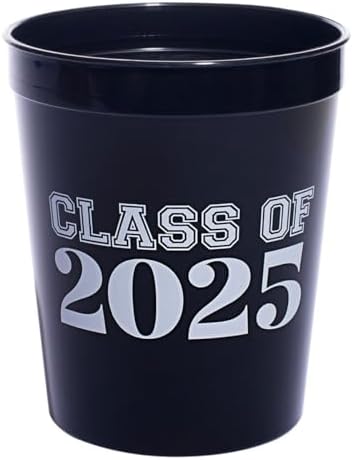 Andersons Black and White Class of 2025 Stadium Cups Set of 10