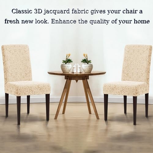 Stretch Jacquard Dining Chair Covers for Home Decor