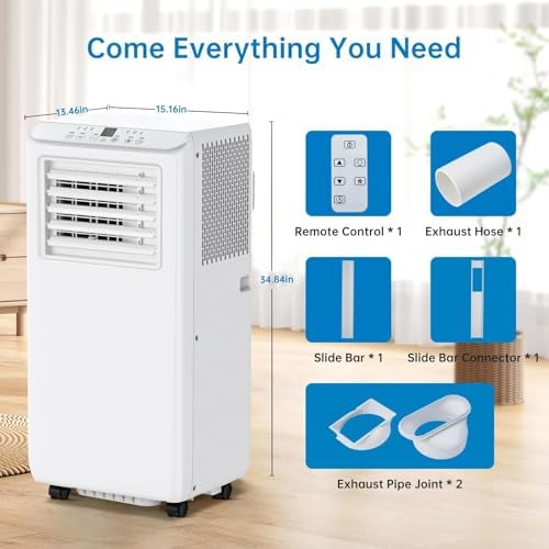 GAOMON 10000 BTU Portable AC Unit Quiet Operation with Remote Control