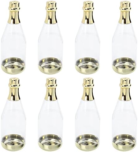 Cabilock 8pcs Transparent Candy Bottles for Party Favors and Snacks
