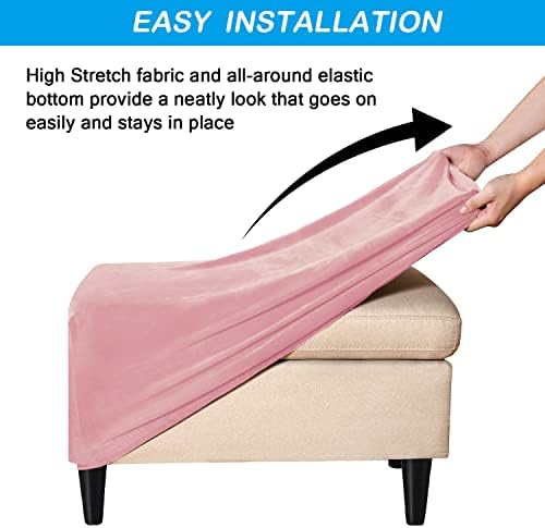 OBCREAT Velvet Stool Cover with Elastic Bottom