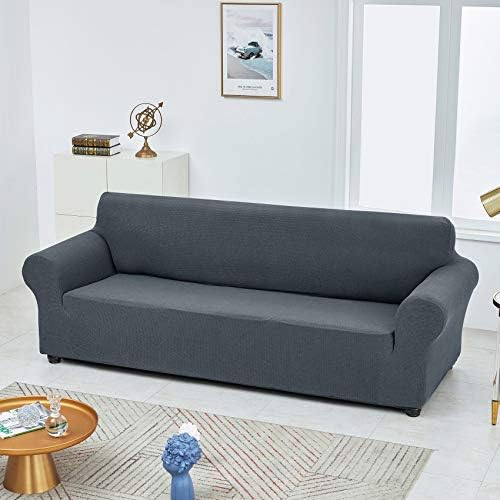 Joccun Stretch Loveseat Couch Cover Slipcover Gray