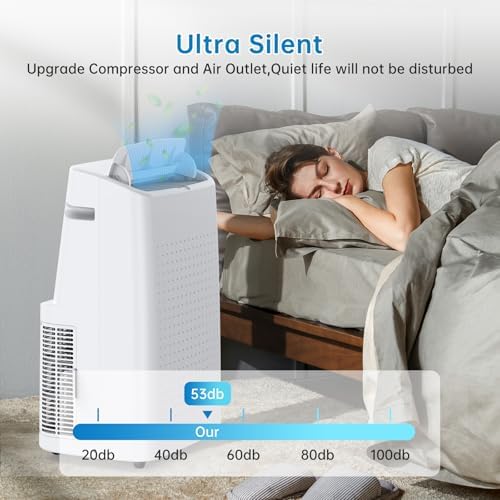 14000 Btu Portable Air Conditioner with Fan and Dehumidifier