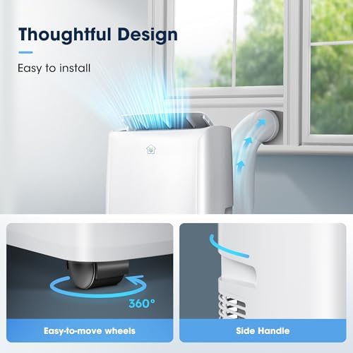 Wattsmart 14000BTU Portable AC Unit with App Control White