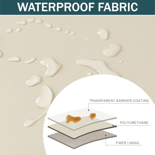 Waterproof PU Stool Cover for Rectangular Ottoman