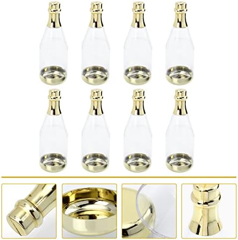 Cabilock 8pcs Transparent Candy Bottles for Party Favors and Snacks