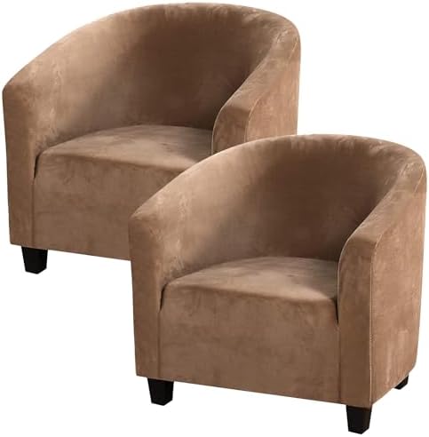 MIFXIN Premium Velvet Armchair Slipcover 2 Pack
