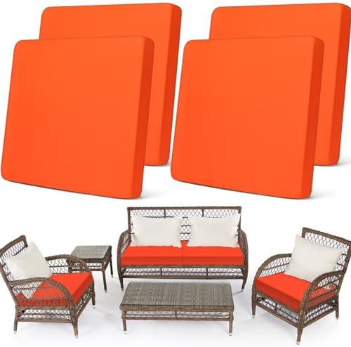Newwiee Set of 4 Stretch Waterproof Sofa Cushion Covers