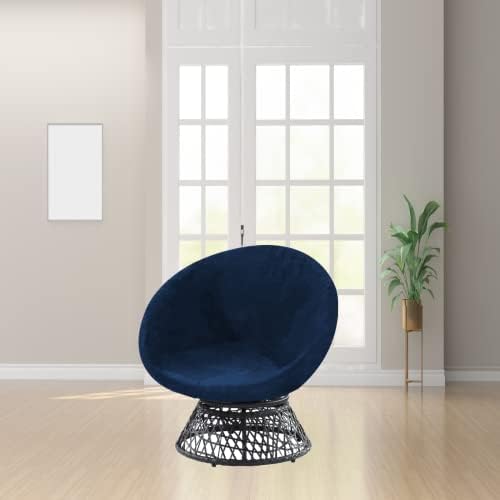 Velvet Papasan Chair Cover Slipcover - Stretch Fit for 37-48 Inch Chairs