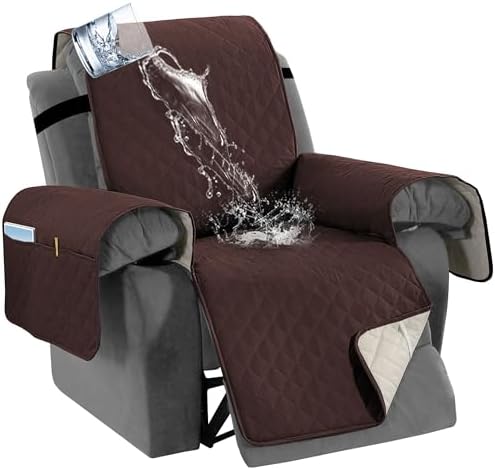 HVERSAILTEX Waterproof Recliner Cover with Storage Pockets