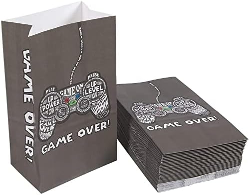 Blue Panda Gamer Goodie Bags 36 Pack Tote Bags