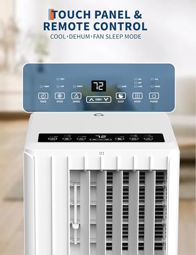 GAOMON 8000 BTU Portable Air Conditioner for 350 SqFt Rooms