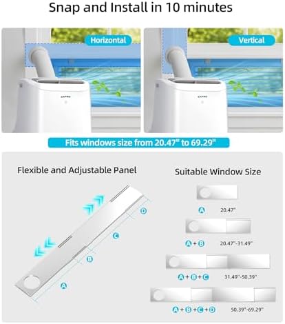 ZAFRO 12000 BTU Portable AC Unit for Bedroom 1