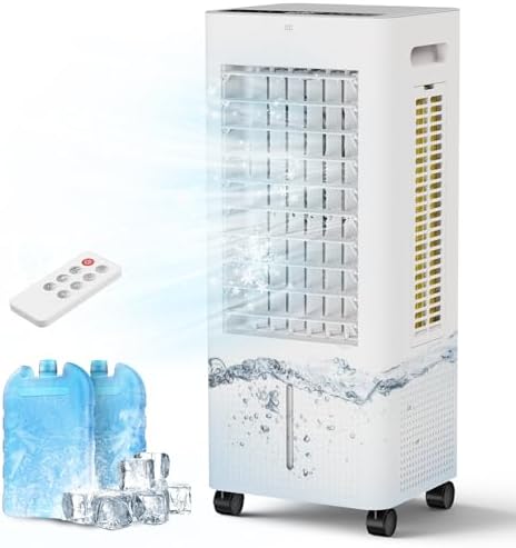 PNTCK Portable Air Cooler with 19ft Remote and 21Gal Tank