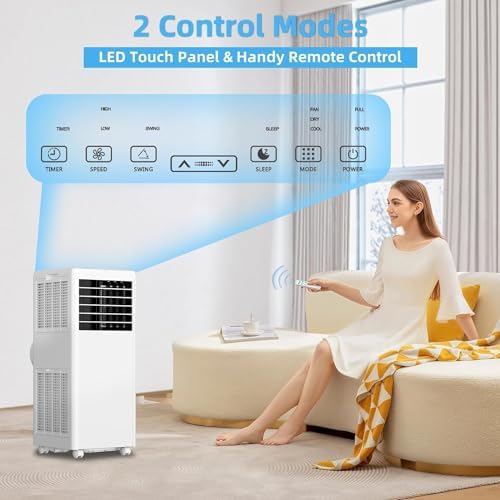 GarveeTech 8000 BTU Portable Air Conditioner 3-in-1 1