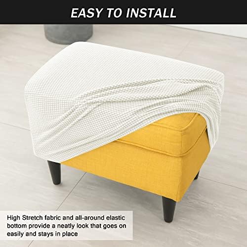 PENDEJATO Stretch Ottoman Covers White