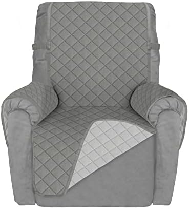 Deeky Recliner Chair Covers for Small Recliners Gray Light Gray