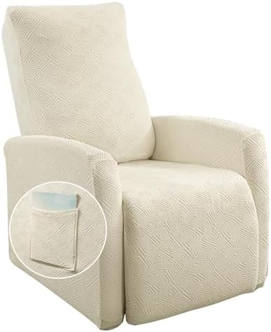 SearchI Recliner Chair Cover 4 Piece Set for Small Recliners