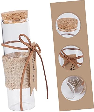 PRETYZOOM 5pc Glass Candy Storage Bottle Set 1