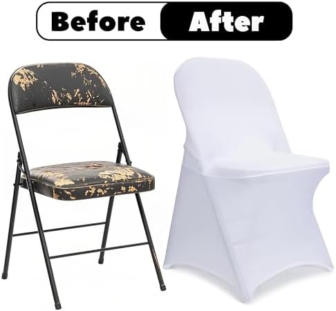Vencede Spandex Chair Covers 50PCS Stretchable and Durable