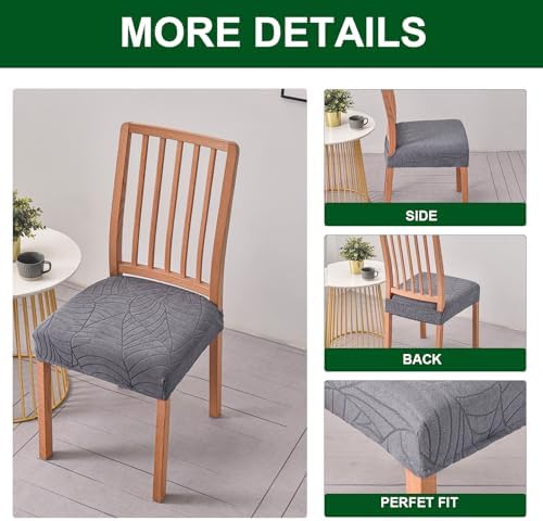 CRFATOP Waterproof Dining Chair Covers Set of 4 with Bench Slipcover