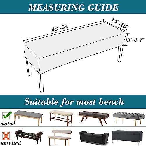 HFCNMY PU Dining Bench Cover Waterproof Stretchable