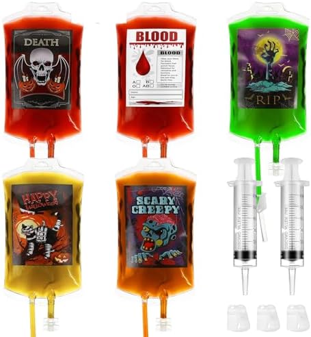 Cabilock 20 Pack Halloween Blood Drink Pouches