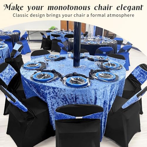 Black Stretch Folding Chair Covers 30 Pack
