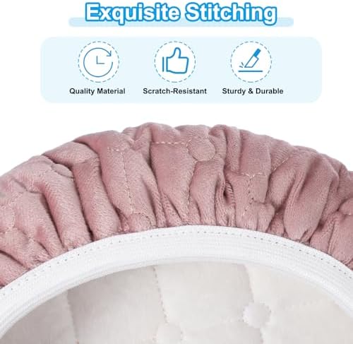 PATIKIL Round Bar Stool Cover Pink 10-126 Inch