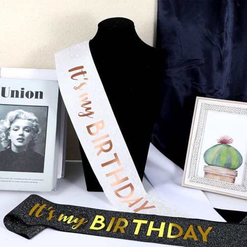 2 Pcs Its My Birthday Sash for Women