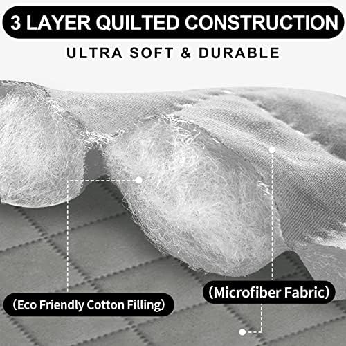Deeky Recliner Chair Covers for Small Recliners Gray Light Gray