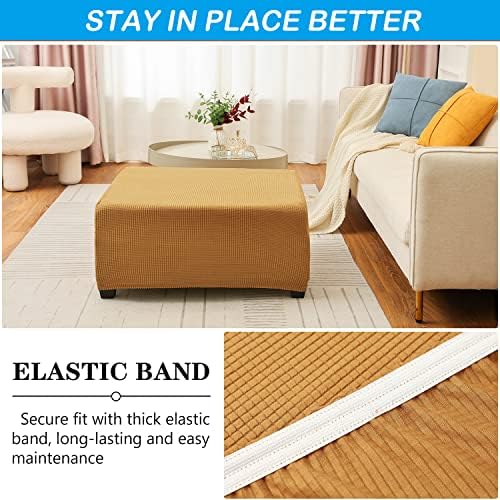 OBCREAT Ottoman Covers with Elastic Bottom
