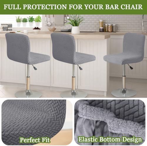 FUANGUI Stool Covers Set of 2 for Kitchen and Pub Chairs