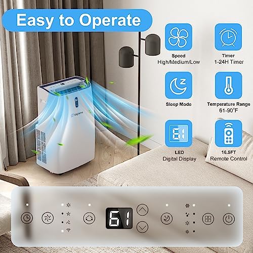 Wiytamo 14000 BTU Portable AC with WiFi and Smart App Control