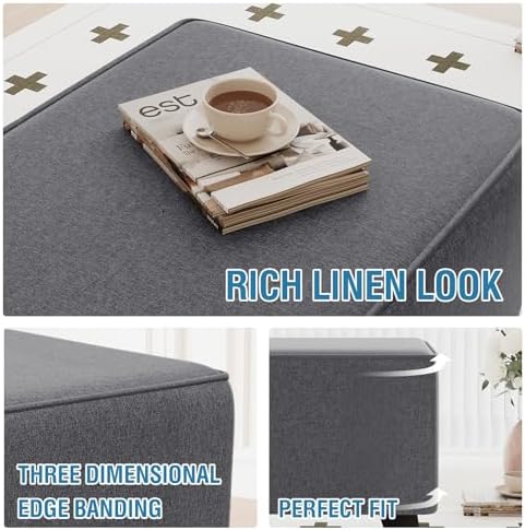 HVERSAILTEX Stool Cover for Rectangular Ottoman