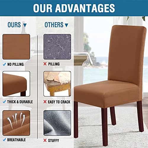 HVERSAILTEX Waterproof Dining Chair Covers Set of 4