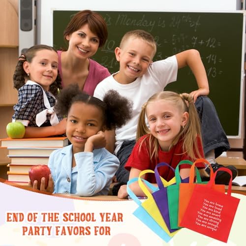 Coume 96 Sets Reusable Gift Tote Bags for School Supplies