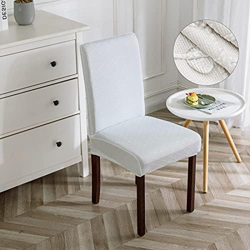 Genina Waterproof Chair Covers 4 PCS White