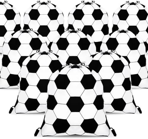 24pcs Soccer Drawstring Party Bags for Sports Themed Parties