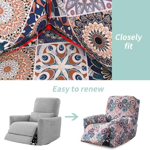 YISUN Recliner Chair Covers with Storage Pocket