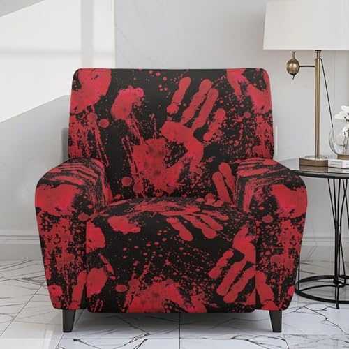 Blood Recliner Slipcovers with Arms 4 Piece Furniture Protector