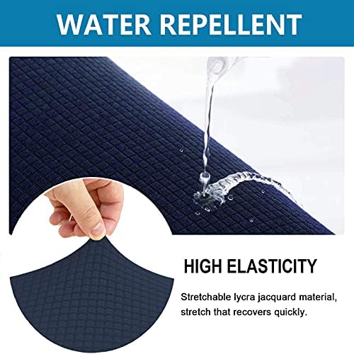 Water Repellent Armless Futon Cover Sofa Bed Slipcover Navy Full Size
