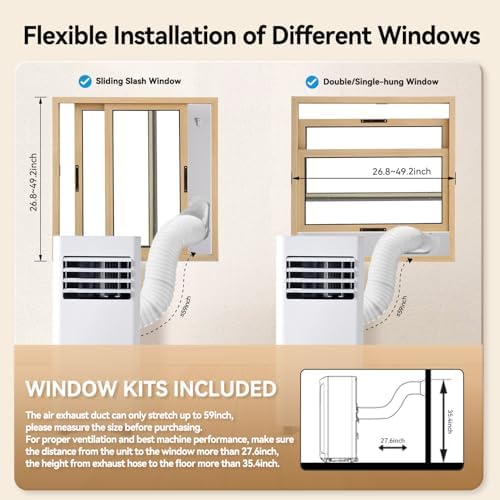 Breezestival 10000BTU Portable AC Unit with WiFi Control