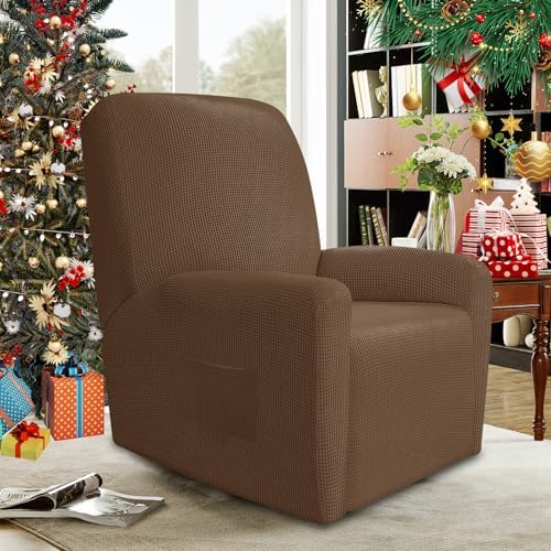 JIVINER Super Stretch Recliner Chair Covers 4 Piece Set