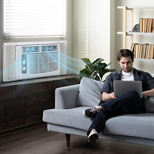 ROVSUN 5000 BTU Window Air Conditioner Cooling Up to 150 Sq Ft White