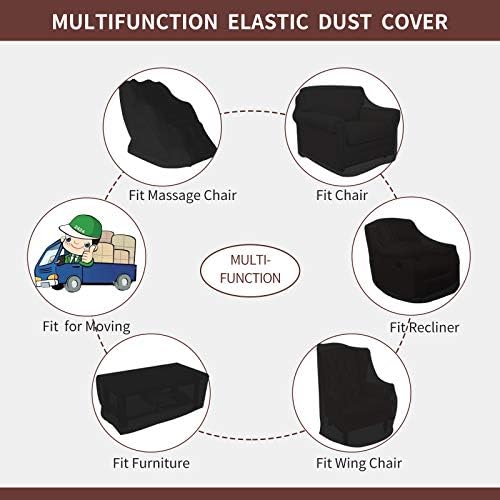 Easy-Going Massage Chair Cover Black