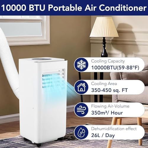 LALFPET 10000 BTU Portable AC 3-in-1 with Remote Control